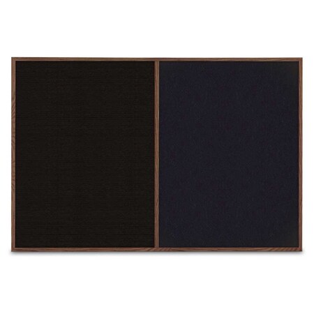 United Visual Products Slim Style Indoor Enclosed Radius Corkbo UVRDS42SB-GOLD-PUMICE